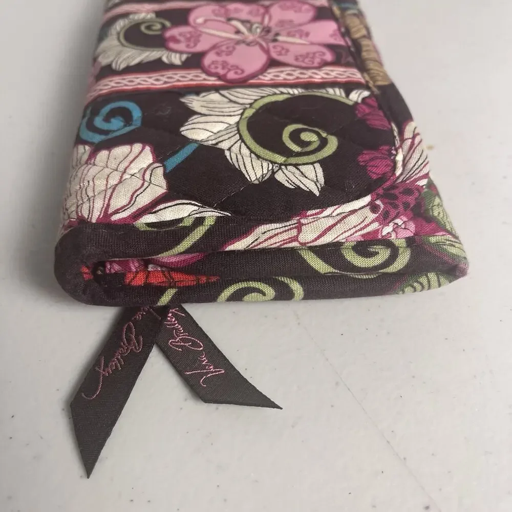 Vera Bradley Purse & Wallet Lot Jazzy Bloom Very Berry Mod Floral 100% Cotton - Picture 12 of 16